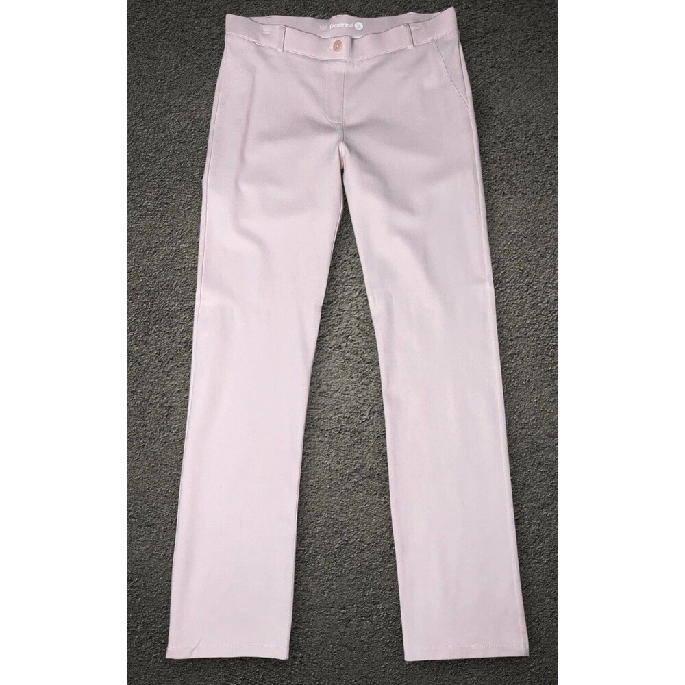 Betabrand Yoga Dress Pants Womens XL TALL Pink Straight Leg Buiness Office Gym